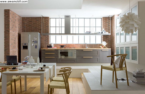 cucina con anta classica a telaio 